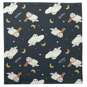 Hedwig Nighttime Moonlight Pattern Cloth Napkin