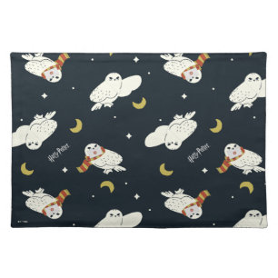 Hedwig Nighttime Moonlight Pattern Cloth Placemat