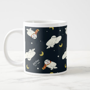 Hedwig Nighttime Moonlight Pattern Giant Coffee Mug