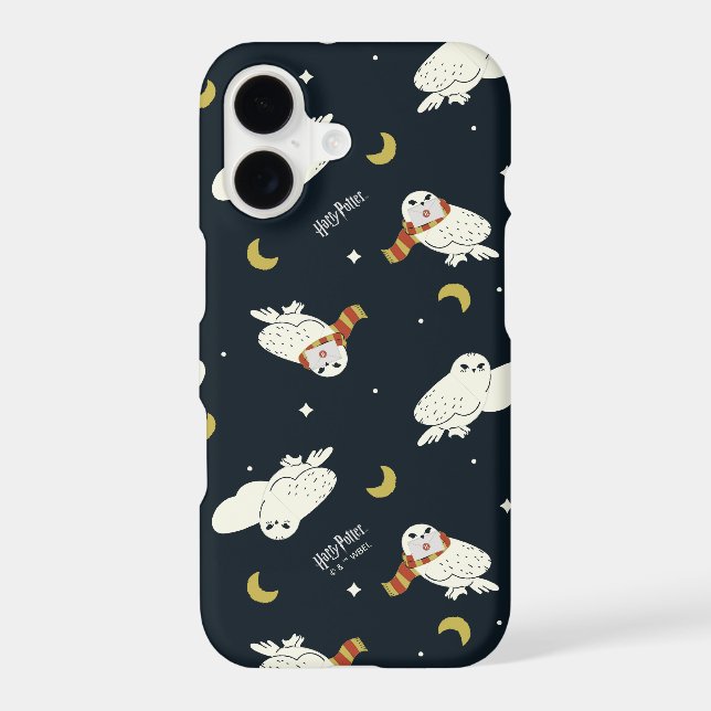 Hedwig Nighttime Moonlight Pattern iPhone Case (Back)