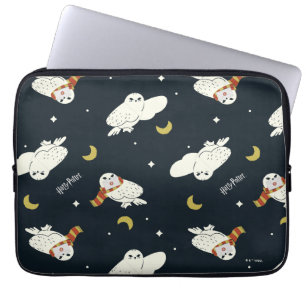 Hedwig Nighttime Moonlight Pattern Laptop Sleeve