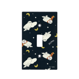 Hedwig Nighttime Moonlight Pattern Light Switch Cover