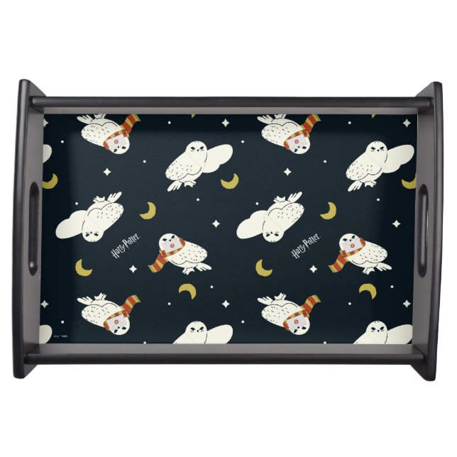 Hedwig Nighttime Moonlight Pattern Serving Tray (Front)