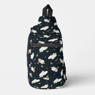 Hedwig Nighttime Moonlight Pattern Sling Bag
