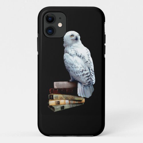 Hedwig on books iPhone 11 case