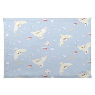 Hedwig Owl Post Letters and Books Pattern Cloth Placemat