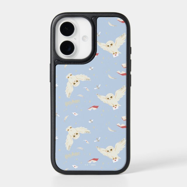 Hedwig Owl Post Letters and Books Pattern Otterbox iPhone Case (Back)