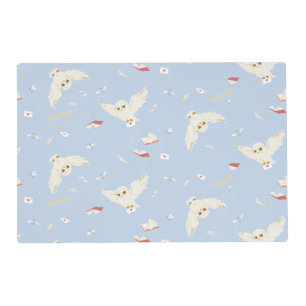 Hedwig Owl Post Letters and Books Pattern Placemat