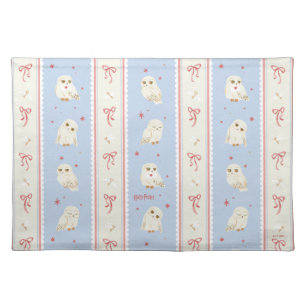 Hedwig Owl Post Stripe Pattern Cloth Placemat