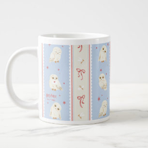 Hedwig Owl Post Stripe Pattern Giant Coffee Mug