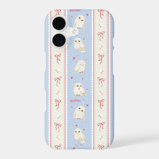 Hedwig Owl Post Stripe Pattern iPhone Case (Back)