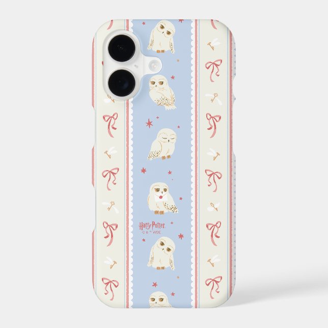 Hedwig Owl Post Stripe Pattern Iphone Case (Back)