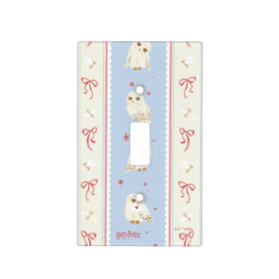 Hedwig Owl Post Stripe Pattern Light Switch Cover