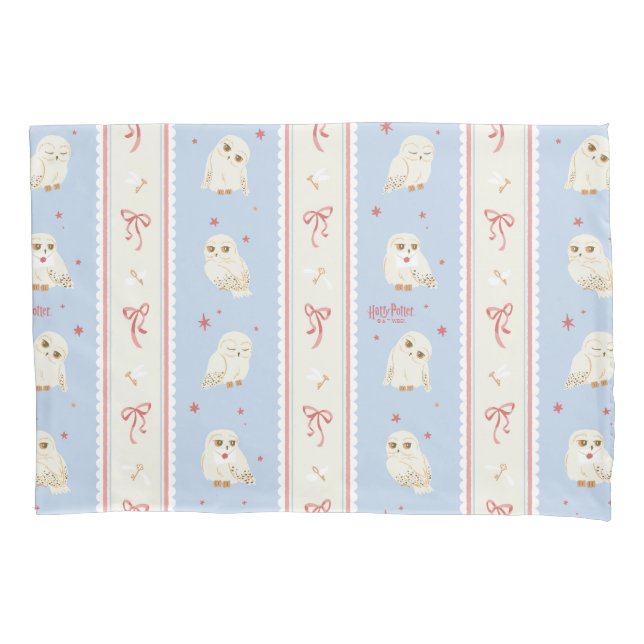 Hedwig Owl Post Stripe Pattern Pillow Case (Front)
