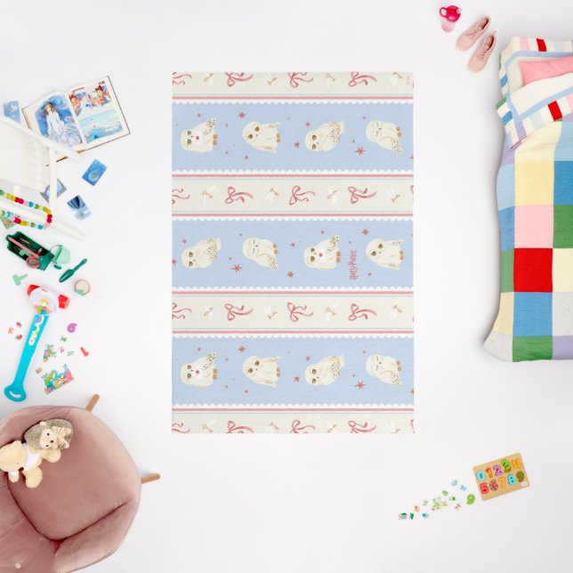 Hedwig Owl Post Stripe Pattern Rug (Insitu (Babyroom))