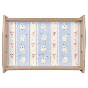 Hedwig Owl Post Stripe Pattern Serving Tray