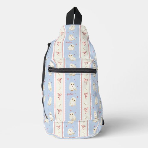 Hedwig Owl Post Stripe Pattern Sling Bag
