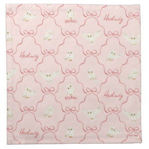 Hedwig Pink Ribbon Pattern Cloth Napkin