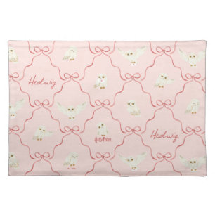 Hedwig Pink Ribbon Pattern Cloth Placemat