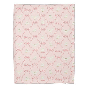 Hedwig Pink Ribbon Pattern Duvet Cover