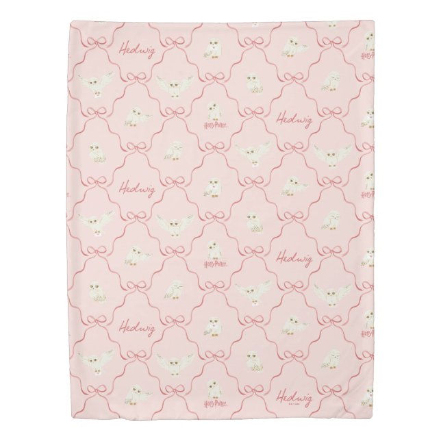 Hedwig Pink Ribbon Pattern Duvet Cover (Front)