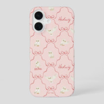 Hedwig Pink Ribbon Pattern iPhone 16 Case