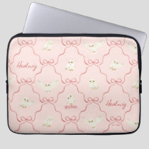 Hedwig Pink Ribbon Pattern Laptop Sleeve