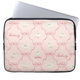 Hedwig Pink Ribbon Pattern Laptop Sleeve