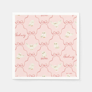Hedwig Pink Ribbon Pattern Napkins