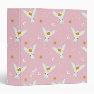 Hedwig Pink Solstice Pattern 3 Ring Binder