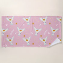 Hedwig Pink Solstice Pattern Beach Towel