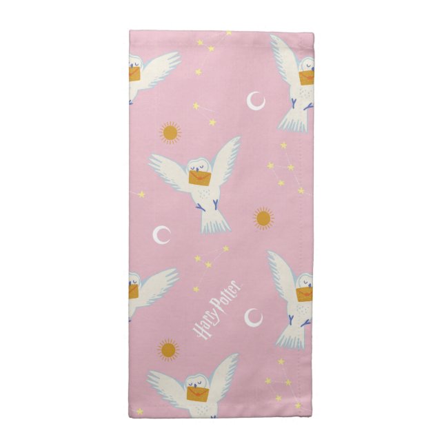 Hedwig Pink Solstice Pattern Cloth Napkin (Half Fold)