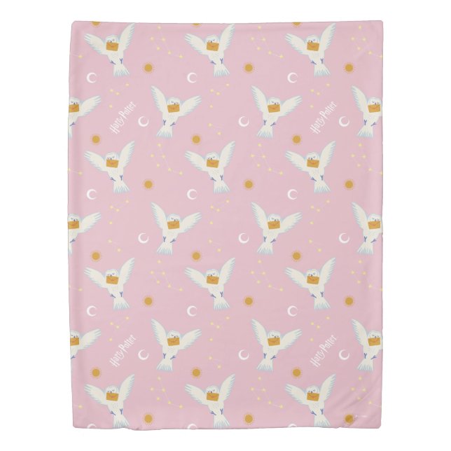 Hedwig Pink Solstice Pattern Duvet Cover (Front)