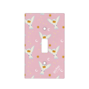Hedwig Pink Solstice Pattern Light Switch Cover