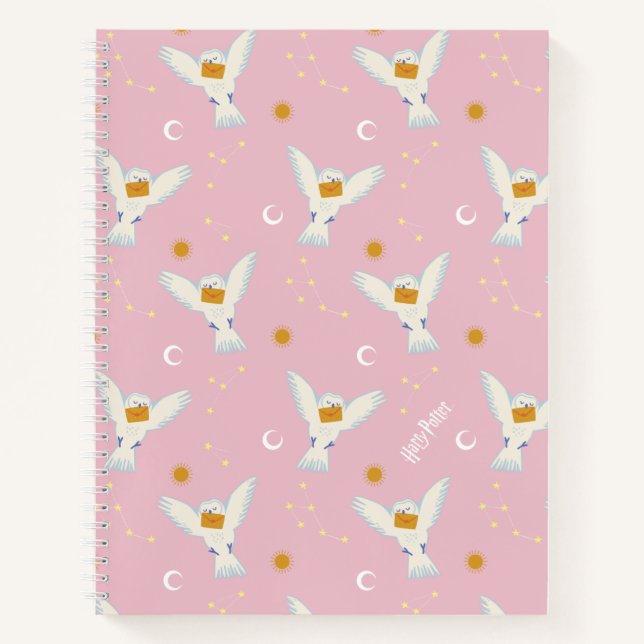 Hedwig Pink Solstice Pattern Notebook (Front)