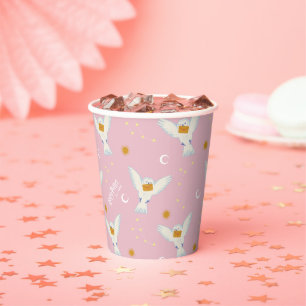 Hedwig Pink Solstice Pattern Paper Cups
