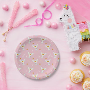 Hedwig Pink Solstice Pattern Paper Plates