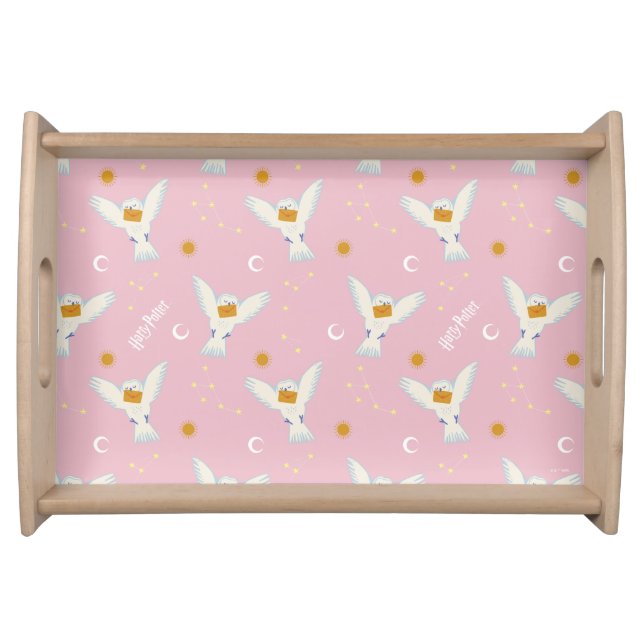 Hedwig Pink Solstice Pattern Serving Tray (Front)