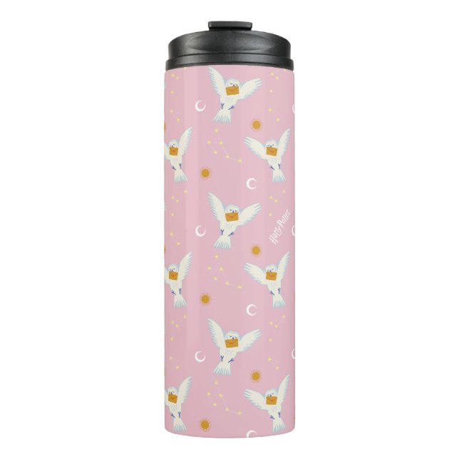 Hedwig Pink Solstice Pattern Thermal Tumbler (Front)