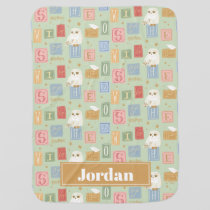Hedwig Post Letter Block Pattern Baby Blanket