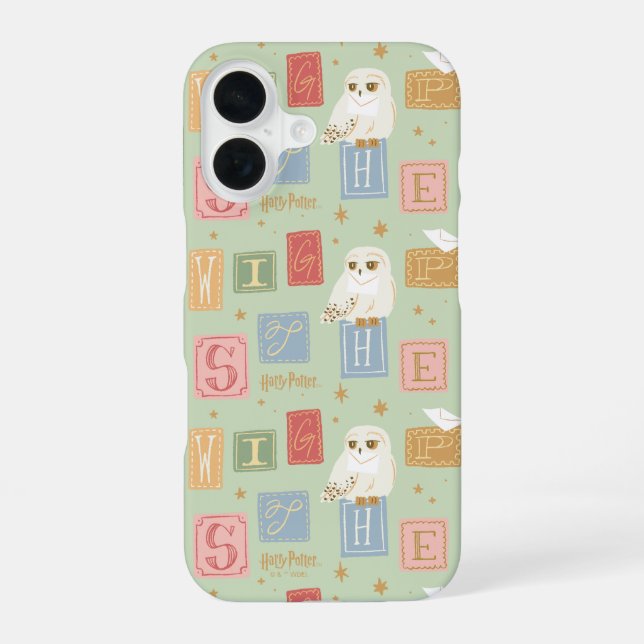 Hedwig Post Letter Block Pattern Iphone Case (Back)