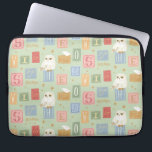 Hedwig Post Letter Block Pattern Laptop Sleeve<br><div class="desc">Check out this whimsical Hedwig Post block letter pattern,  featuring our favorite snowy owl sat atop cute,  stylized block letters.</div>