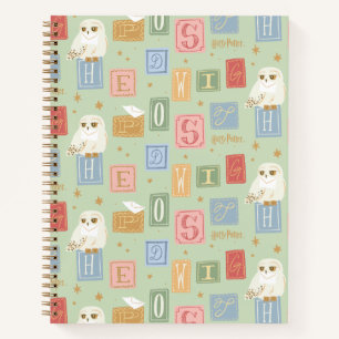 Hedwig Post Letter Block Pattern Notebook