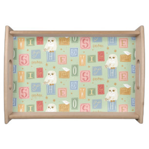 Hedwig Post Letter Block Pattern Serving Tray