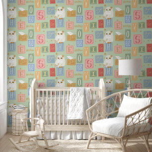 Hedwig Post Letter Block Pattern Wallpaper
