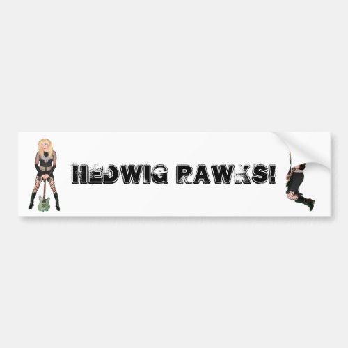 Hedwig Rawks bumper sticker