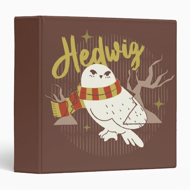 Hedwig Whimsical Forest Drawing 3 Ring Binder (Front/Spine)