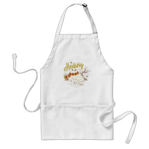 Hedwig Whimsical Forest Drawing Adult Apron