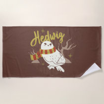 Hedwig Whimsical Forest Drawing Beach Towel