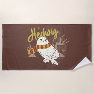 Hedwig Whimsical Forest Drawing Beach Towel
